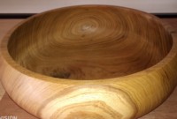 Mangkuk kayu jati buatan tangan dari Bali alat makan & peralatan makan sekali pakai