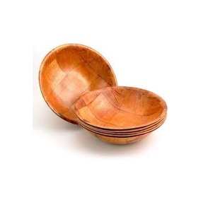 Juego de 2 nuevos cuencos para servir de madera de mango hechos a mano, fabricante y exportador, diseño personalizado, proveedor de cuencos para servir ensaladas de madera redonda - Product Image 1