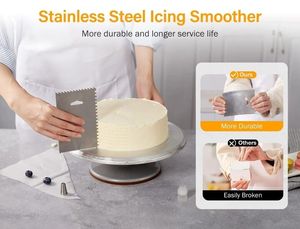 Deluxe Quality Silverware Metal Cake Stand Mirror Polished Stainless Steel Trending Design Metal Cake and <b>Dessert</b> Stand - Product Image 4