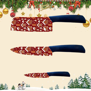 Juego de Cuchillos de Chef Profesionales de Cerámica, 2 Juegos con Mango de Plástico para Uso Diario y al Aire Libre, en Existencia, Envío Gratis - Product Image 1