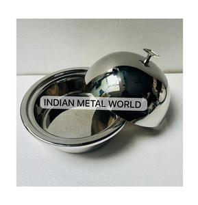 Plato de frotamiento de vajilla de diseño clásico plato de frotamiento de acero inoxidable de calidad RIME de Indian Metal world - Product Image 3