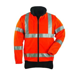 เสื้อแจ็คเก็ตนิรภัยสะท้อนแสงแบบกันน้ำ Hi-Vis ANSI Class 2 พร้อมไฟ LED วัสดุโพลีเอสเตอร์ รับสกรีนโลโก้ สำหรับงานก่อสร้าง ใช้งานบนถนน คุณภาพสูง - Product Image 2
