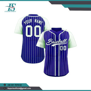 Camiseta de Béisbol Personalizada OEM con Botones en la Parte Delantera, Ropa Deportiva de Equipo con Rayas, Suministro de Fábrica, Camiseta de Béisbol para Equipos con Botones - Product Image 2