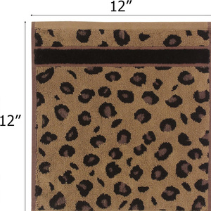 Serviettes de visage Jacquard de luxe en coton doux absorbant petites serviettes hôtel Spa Collection élégante salle de bain décorative Premium Jacquard - Product Image 3