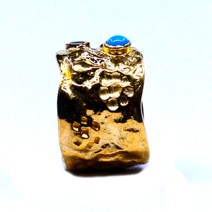 Wedding Wear 925 <b>Sterling</b> <b>Silver</b> Gold Plated Jewelry Turquoise Diamond Gemstone Women Classic <b>Ring</b> - Product Image 4