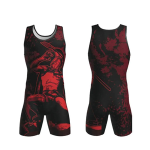 Maillot de lutte extensible de haute qualité pour hommes pas cher Sublimation Gym Training Body Suit Logo avant pour Powerlifting Fitness - Product Image 1