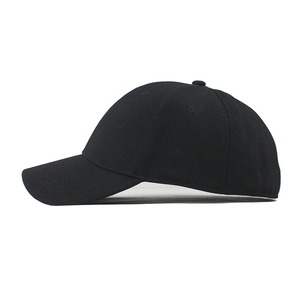 Gorras de béisbol deportivas transpirables ligeras de alta calidad 2025, fabricación de Pakistán, gorra de tela de Color negro clásico - Product Image 4