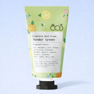 Crema de Manos con Fragancia Verde Tierno con Ácido Hialurónico, Hecho en Corea, Envase en Tubo para Mujeres Adultas, Todo Tipo de Piel - Product Image 1