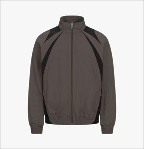 Bon marché de haute qualité coupe-vent à blocs de couleurs survêtement de style vintage survêtement des années 90 survêtement de style de travail en nylon à panneaux Service OEM - Product Image 6