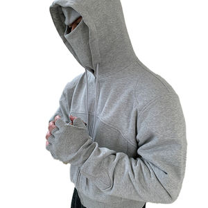 Sudaderas con capucha de alta calidad para hombre, sudaderas con capucha doble de peso pesado mezclado de algodón básico con logotipo personalizado de alta calidad para hombre - Product Image 6