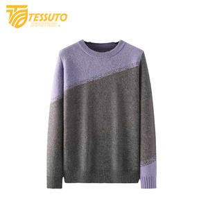 Suéter de punto holgado informal para hombre, ropa de calle tejida con cuello redondo, Jersey de punto, suéter informal para hombre - Product Image 6