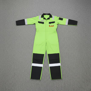 Nouvelle combinaison de travail réfléchissante à deux tons, haute visibilité, classe 2 ANSI, imperméable, en polyester, avec logo personnalisé, éclairage LED, pour hommes - Product Image 4