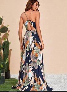 Robe indienne élégante en coton faite à la main, robe de soirée à la mode pour femme, tenue d'été pour mariée, cadeau personnalisé, robe en solde - Product Image 4