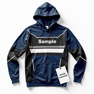 Sudadera con Capucha para Hombre, Personalizada, Estilo Urbano, Sublimada, Ajustada, Duradera, 100% Poliéster, Aspecto de Algodón - Product Image 5