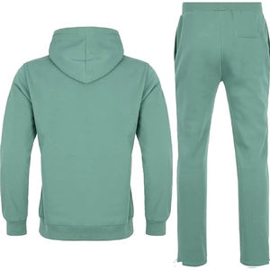 Conjuntos Deportivos Personalizados de Alta Calidad para Hombre, Sudadera con Capucha y Pantalones de Chándal, 100% Algodón, Felpa, Estilo Casual, Diseño Sólido - Product Image 2