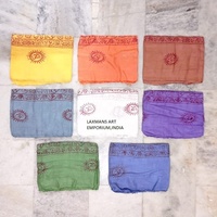 Écharpes longues unisexes en viscose imprimées avec des dieux indiens pour la méditation et la prière, design Banaras, Inde