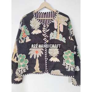 Nouvelle veste imprimée pour femmes, style nouveau, veste matelassée patchwork, veste à fleurs, veste de soirée pour femmes, cadeau pour femmes, cadeau de Noël - Product Image 4