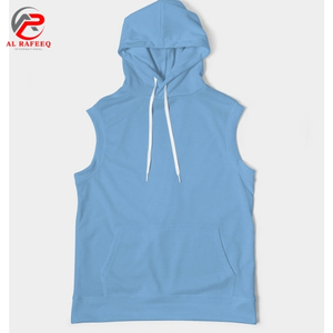 Sudaderas sin Mangas Personalizadas al por Mayor para Gimnasio, con Bolsillo y Logotipo Personalizado - Product Image 4