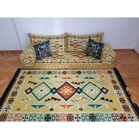 ANATOLIA OTTOMAN Sièges de sol orientaux, Canapé ethnique, Ottoman, Ensemble Majlis Jalsa arabe, Toshak afghan, Brodé marocain pour coin