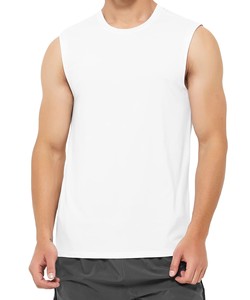 Camiseta sin mangas para hombre al por mayor, diseño personalizado, camiseta sin mangas para hombre de talla grande, secado rápido, cómodo, transpirable con servicio OEM - Product Image 2