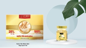 เครื่องดื่มน้ำตาลกรวดผสมโสม รสหวาน สำหรับผู้ใหญ่ กล่อง ผลิตในเวียดนาม พร้อมรับประทาน รังนก ตรา DTNest อายุการเก็บรักษา 24 เดือน - Product Image 4
