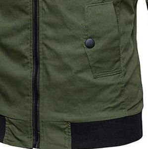 Chaqueta Bomber Casual Ligera y Transpirable para Hombre, con Cuello Alto, Manga Larga, Estilo Urbano, para Invierno - Product Image 4