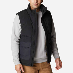 <b>Men's</b> Casual Bubble Puffer <b>Vest</b> Quilted Sleeveless Stand Collar Outerwear Winter Outdoor Water Resistant Zipper Closure - Product Image 1