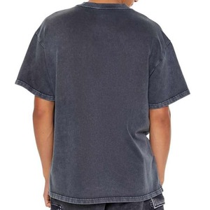 T-shirt pour homme surdimensionné personnalisé 100% coton, grande taille, coupe ample, avec logo personnalisé vierge - Product Image 2