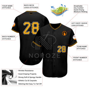 Camiseta de béisbol de secado rápido Camiseta de béisbol ajustada para hombre Ropa deportiva Camiseta de béisbol de color personalizado - Product Image 2