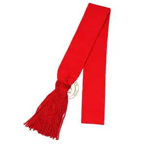 Ceinture rouge de cérémonie USL de haute qualité Accessoires d'inspecteur brodés sur mesure avec décoration en dentelle à vendre - Product Image 1