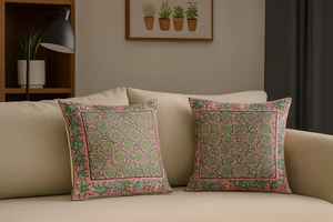 FUNDAS COJÍN IMPRESO BLOQUE MANO ALGODÓN - Product Image 3