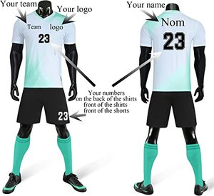 Camiseta de Fútbol Sublimada FlutySports 2022 para Niños, Adultos y Hombres, Uniformes de Fútbol para Hombres y Mujeres con Nombre, Número de Equipo y Logotipo - Product Image 4