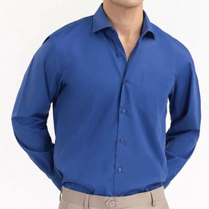 แขนยาวของผู้ชายผ้าโพลีเอสเตอร์หรือผ้าฝ้าย100% สีต่างกันงานตามสั่ง - Product Image 4