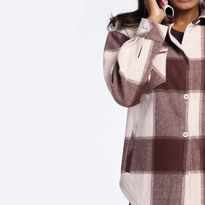 Lana personalizada transpirable mujeres Shackets calidad superior estilo decente OEM/ODM venta al por mayor pedido a granel disponible todos los tamaños y colores - Product Image 3