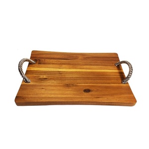 Plateau en bois personnalisé fait à la main pour la maison hôtel et restaurant plateau de service alimentaire écologique pour la maison cuisine restauration utilisation - Product Image 6