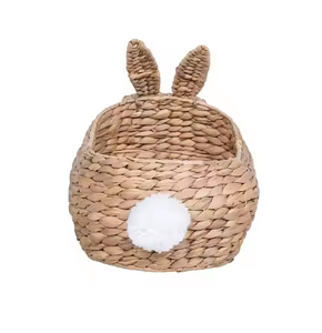 Panier en jacinthe d'eau Natrual en forme d'animal pour la décoration intérieure et le stockage des aliments fabriqué au Vietnam - Product Image 3