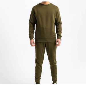 Men's Sport <b>Jogger</b> Sweatsuit <b>Set</b> in <b>Plus</b> <b>Size</b>, OEM Customized, Cotton Thick Crewneck Tracksuit Hoodie Pants, 2025 - Product Image 1