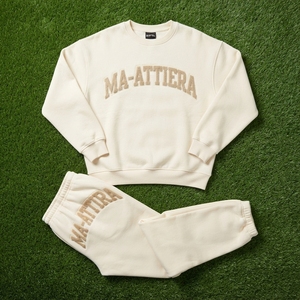 Conjunto de Sudadera con Capucha y Pantalones Jogger de Felpa Crema para Mujer, Ropa Deportiva Informal para el Hogar - Product Image 6