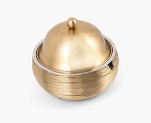 Calentador de alimentos de nogal de madera con tapa de acero inoxidable, olla caliente y cazuela, plato de frotamiento - Product Image 6