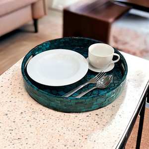 ถาดเสิร์ฟทำด้วยมือทำจากไม้มุกเป็นมิตรต่อสิ่งแวดล้อมเครื่องครัวสำหรับใช้ในโรงแรมและบ้าน - Product Image 2