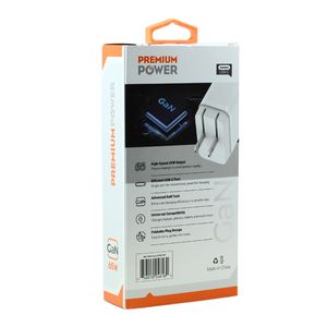 Cargador de pared USB-C GaN de 65W con carga rápida de 5V 2A universal para teléfonos celulares y dispositivos compatible con QC3.0 - Product Image 6