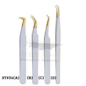 Pinzas de volumen para pestañas, pinzas personalizadas de Color arcoíris múltiple, aplicador de pestañas para extensión de pestañas, pinzas aplicadoras de pestañas NQLASH - Product Image 4