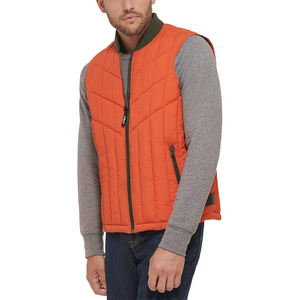 Venta caliente hombres Puffer chaleco abrigo marrón acolchado Casual invierno hombres chalecos y chalecos - Product Image 2