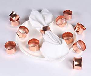 Wholesale Copper Napkin Ring Copper Plated Hammered Napkin Ring Round Shape Handmade Designer Copper Napkin Ring Excellent - Product Image 2