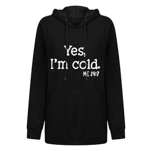 Unisex Custom <b>Hoodies</b> Fall Tops with 3D Pattern Oversized Pullover Sweatshirt with Letter Puff Print in <b>Black</b> Color for <b>Women</b> - Product Image 3