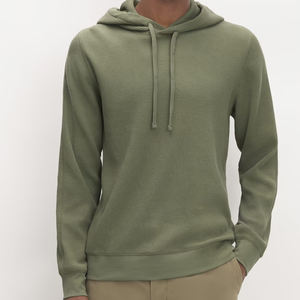 Sweat-shirts personnalisés en tissu gaufré avec capuche, pulls à capuche personnalisés pour hommes, coton de bambou, streetwear pour hommes, pulls à capuche - Product Image 3