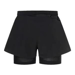 Shorts Híbridos para Mujer, Cintura Alta, con Bolsillos, Transpirables, de Secado Rápido, Poliéster y Elastano, Ropa Deportiva Activa para Gimnasio - Product Image 2