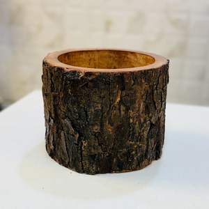 เทียนหอมในโถไม้ลายตอก ใช้ตกแต่งบ้าน ผลิตและจัดจำหน่ายโดย HHO - Product Image 4