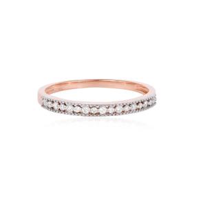 Minimalist Gold Plated Stainless Sliver 925 Micro Pave CZ Diamond <b>Ring</b> Round Eternity Wedding <b>Ring</b> Band Waterproof Jewelry - Product Image 2
