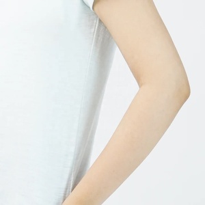 เสื้อยืดคอกลมผ้าไหม/ผ้าฝ้ายพิมพ์ลายตามสั่งสำหรับผู้หญิง แขนสั้น น้ำหนัก 280 กรัม แห้งเร็ว เป็นมิตรกับสิ่งแวดล้อม คุณภาพสูง สไตล์ลำลองสำหรับฤดูร้อน - Product Image 4